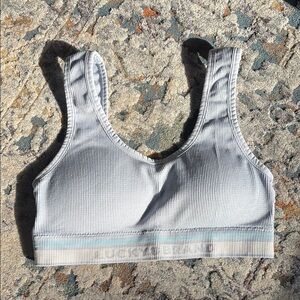 Women’s Lucky Brand Light Blue  Ribbed Bra Size Medium